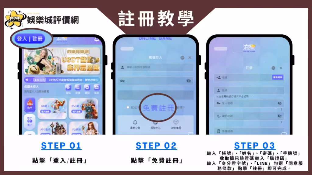泊樂財神娛樂城註冊教學